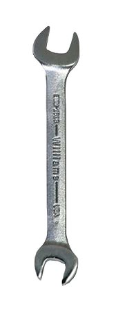 14x15MM Williams Satin Chrome Double Head Open End Wrench - JHWEWM-1415