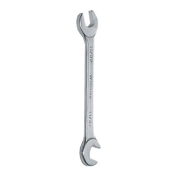 5MM Williams Satin Chrome Miniature 15 / 80 Degree Double Head Open End Wrench - JHW1105MM