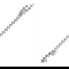9MM Williams Satin Chrome Miniature 15 / 80 Degree Double Head Open End Wrench - JHW1109MM