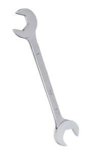 3/8" Williams Satin Chrome 15 / 60 Degree Double Open End Angle Head Wrench - JHW3712