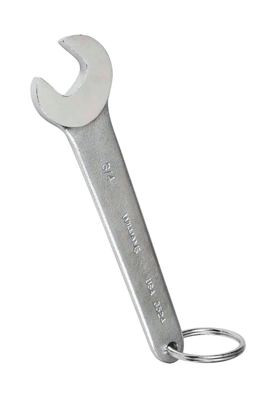 15/16" Williams Satin Chrome 30 Degree Service Wrench - JHW3530