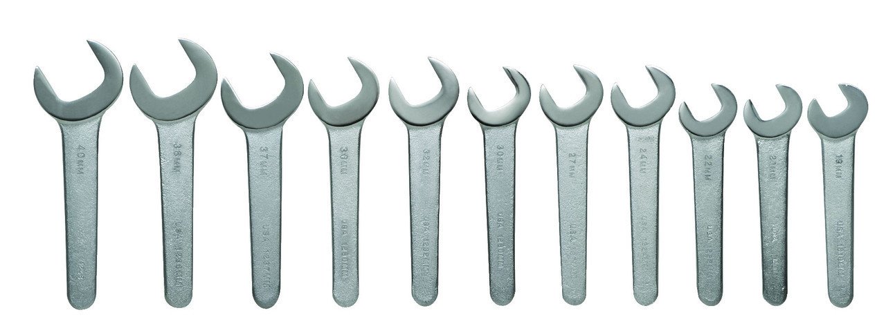 19-40MM Williams Satin Chrome Service Wrench Set 10 Pcs in Pouch - JHWMWS-3510