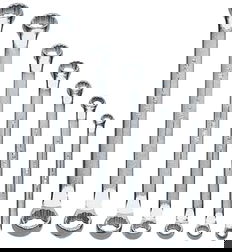 3/8x7/16"-15/16x1" Williams Satin Chrome Double Head 10 Degree Offset Box End Wrench Set 7 Pcs in Pouch - JHWWS-7707