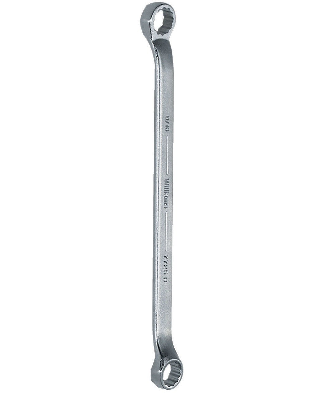 21x24MM Williams Satin Chrome Double Head 10 Degree Offset Box End Wrench 12 PT - JHWBWM-2124