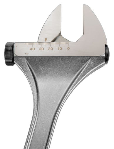 8" Williams Chrome Rounded Handle Side Nut Adjustable Wrench - 92CUS
