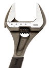 6" Williams Black Wide Opening Jaw Adjustable Wrench with Rubber Handle - 9029 R US