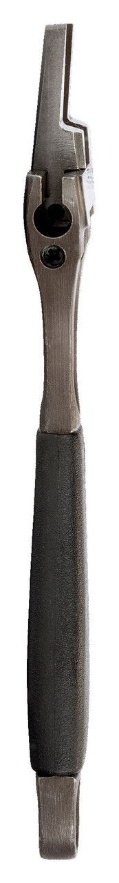 6" Williams Black Wide Opening Thin Jaw Adjustable Wrench with Rubber Handle - 9029 RT US
