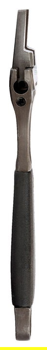 6" Williams Black Wide Opening Thin Jaw Adjustable Wrench with Rubber Handle - 9029 RT US