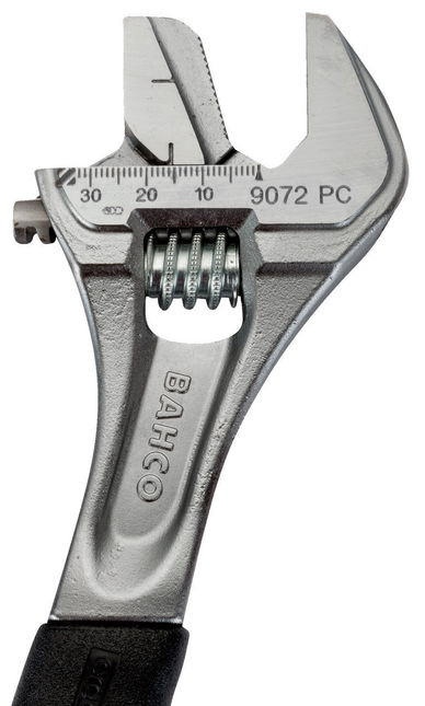 6" Williams Chrome Rubber Handle Adjustable Wrench with Reversible Jaw - 9070 RPC US