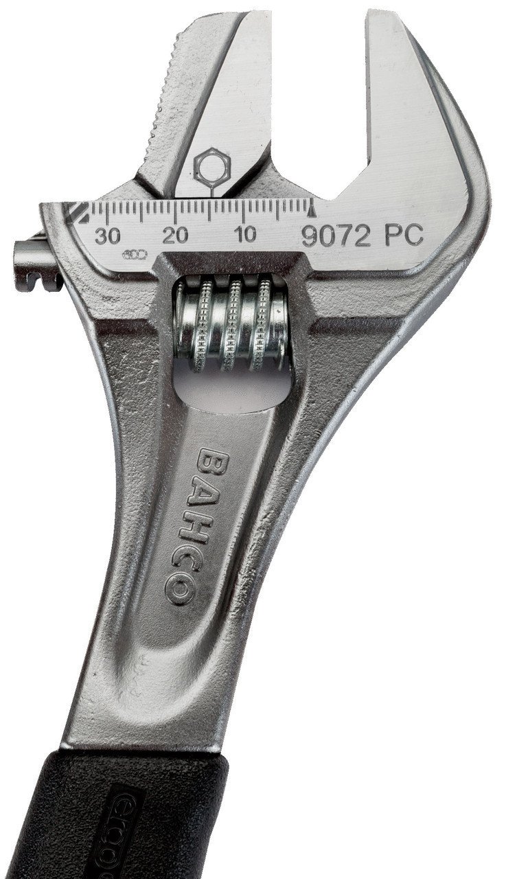 6" Williams Chrome Rubber Handle Adjustable Wrench with Reversible Jaw - 9070 RPC US