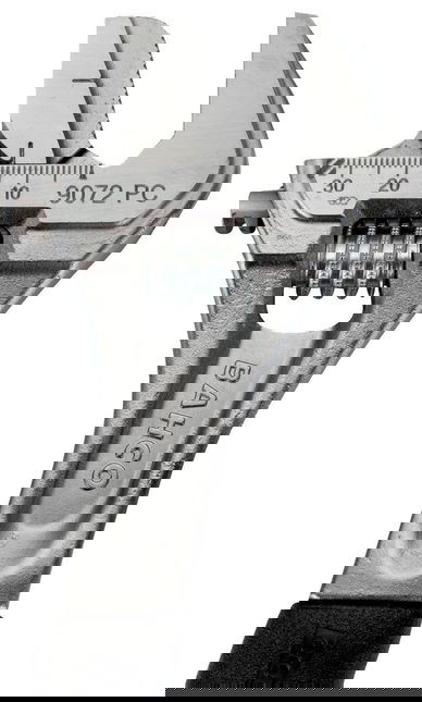 10" Williams Chrome Rubber Handle Adjustable Wrench with Reversible Jaw - 9072 RPC US