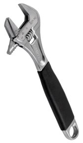 10" Williams Chrome Rubber Handle Adjustable Wrench with Reversible Jaw - 9072 RPC US