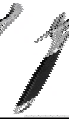 10" Williams Chrome Rubber Handle Adjustable Wrench with Reversible Jaw - 9072 RPC US