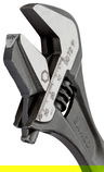 8" Williams Black Rubber Handle Adjustable Wrench with Reversible Jaw - 9071 RP US