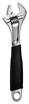 8" Williams Chrome Adjustable Wrench with Rubber Handle - 9071 RC US