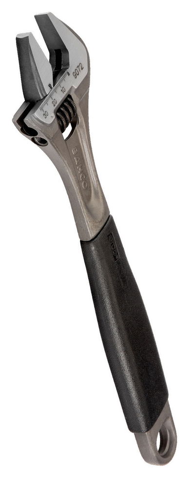 6" Williams Black Adjustable Wrench with Rubber Handle - 9070 R US