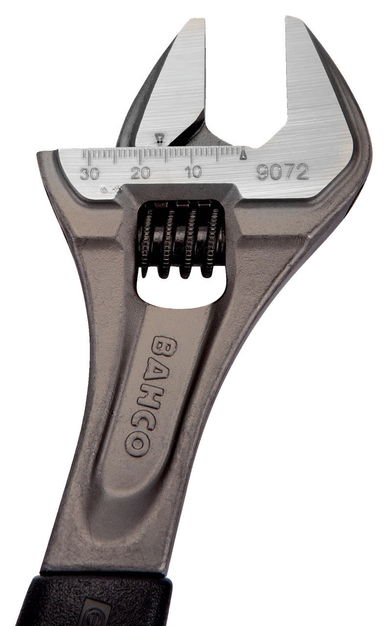 6" Williams Black Adjustable Wrench with Rubber Handle - 9070 R US
