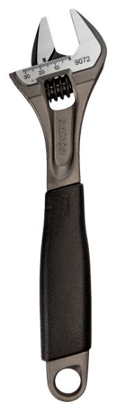 6" Williams Black Adjustable Wrench with Rubber Handle - 9070 R US