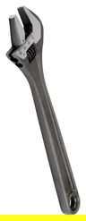 8" Williams Black Adjustable Wrench with Steel Handle - 8071 R US