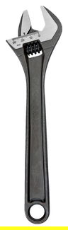 10" Williams Black Adjustable Wrench with Steel Handle - 8072 R US