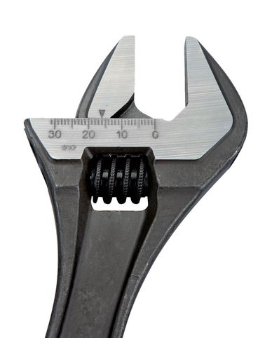 10" Williams Black Adjustable Wrench with Steel Handle - 8072 R US
