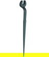 1 5/8" Williams Black Single Head Open End Offset Structural Wrench - JHW1910