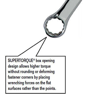 9/16" Williams Satin Chrome SUPERCOMBO Combination Wrench 12 PT - JHW1218SC