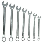 3/8"-3/4" Williams Polished Chrome SUPERCOMBO Combination Wrench Set 7 Pcs in Pouch - JHWWS1170SCA