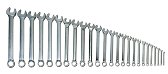1/4"-2" Williams Polished Chrome SUPERCOMBO Combination Wrench Set 26 Pcs in Pouch - JHWWS1190SCA
