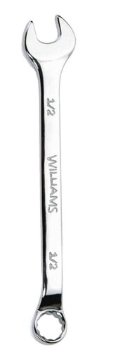 1/4" Williams Polished Chrome Combination Wrench Offset 12 PT - JHW11950