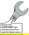 11/16" Williams Polished Chrome Combination Wrench Offset 12 PT - JHW11957
