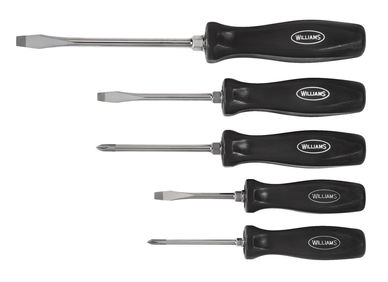 3/16" - #2 Williams Endurogrip Mixed Screwdriver Set 5 Pcs - JHW100P-5MD