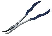 11" Williams Extra Long Reach Chain Nose Pliers with Double-Dipped Plastic Handle - JHWPL-211BC