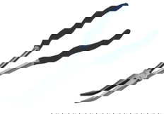 11" Williams Extra Long Reach Chain Nose Pliers with Double-Dipped Plastic Handle - JHWPL-211BC