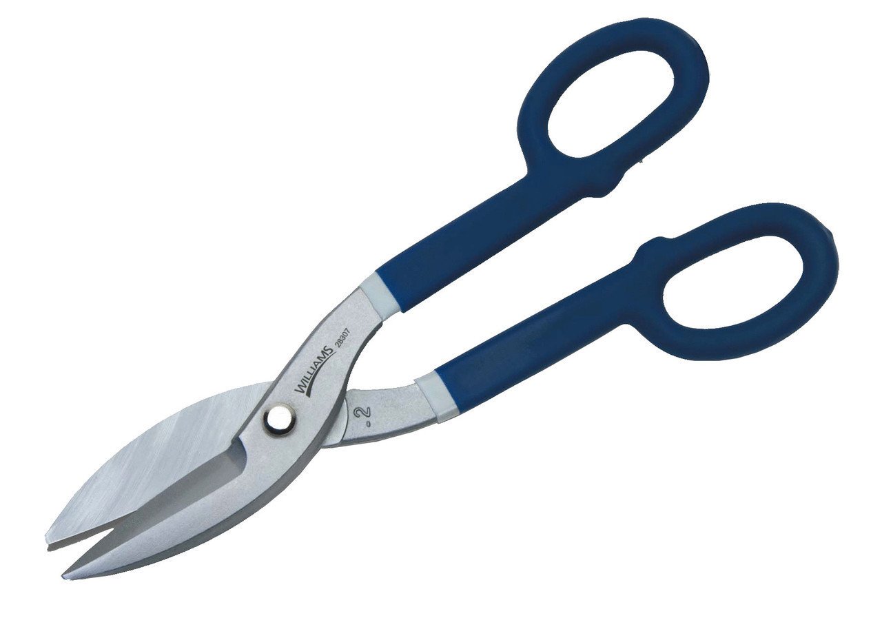 14" Williams Straight Pattern Tin Snips with Double-Dipped Plastic Handle - JHW28309