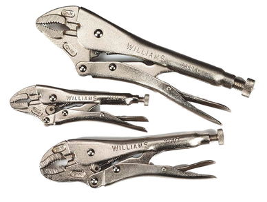 5 - 10" Williams Locking Pliers Set 3 Pcs - JHW23072