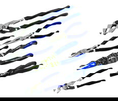 5 - 8 1/4" Williams General Service Pliers with Double-Dipped Plastic Handle Set 6 Pcs - JHWPLS-6A