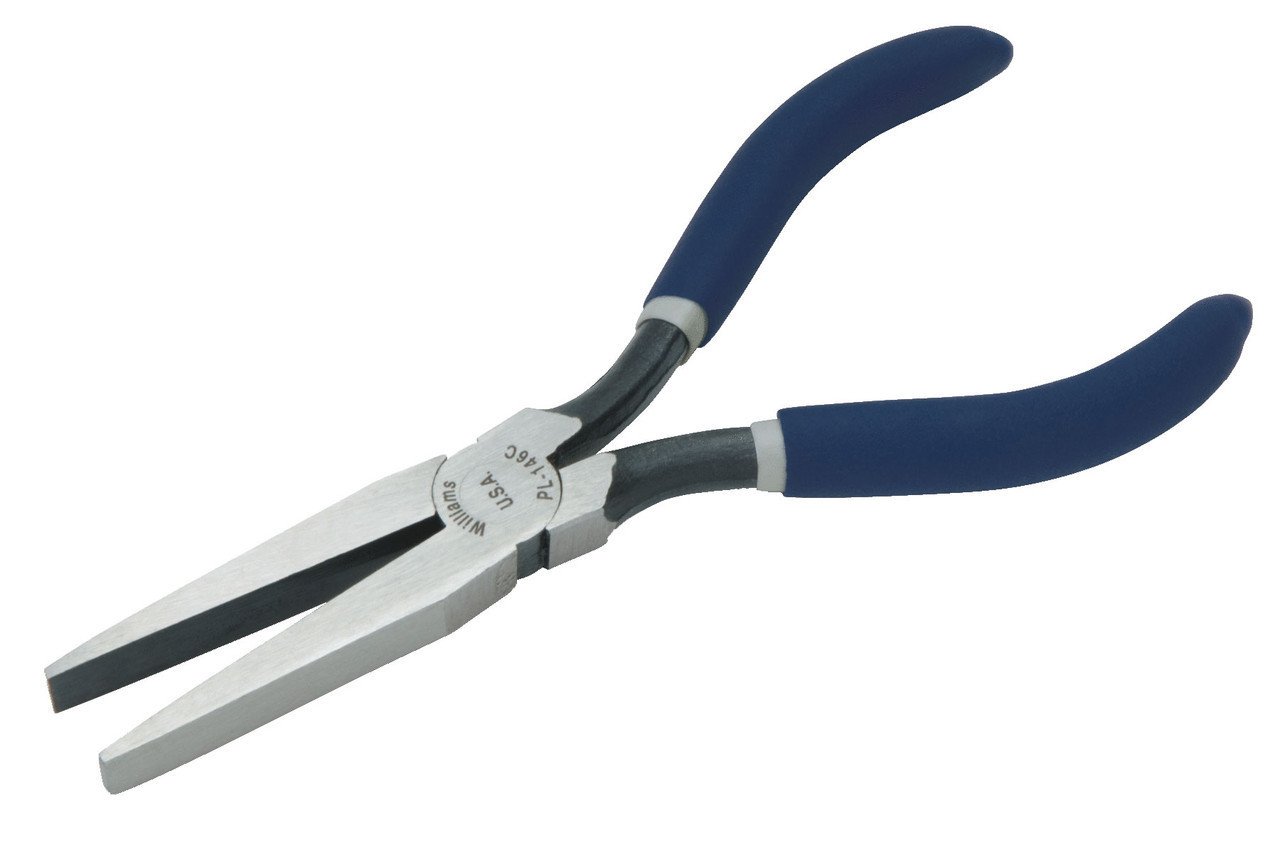 6 1/2" Williams Duck Bill Pliers with Double-Dipped Plastic Handle - JHWPL-146C