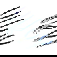 8 - 7" Williams Combination Pliers with Double-Dipped Plastic Handle Set 4 Pcs - JHWPLS-4SG