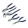 8 - 7" Williams Combination Pliers with Double-Dipped Plastic Handle Set 4 Pcs - JHWPLS-4SG
