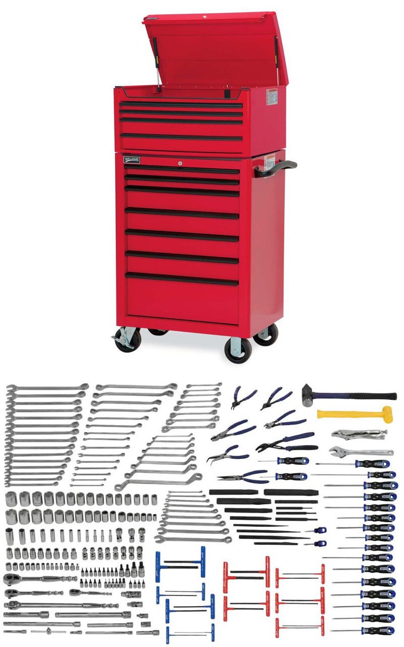 Williams Complete General Maintenance Tool Set with Tool Boxes 220
