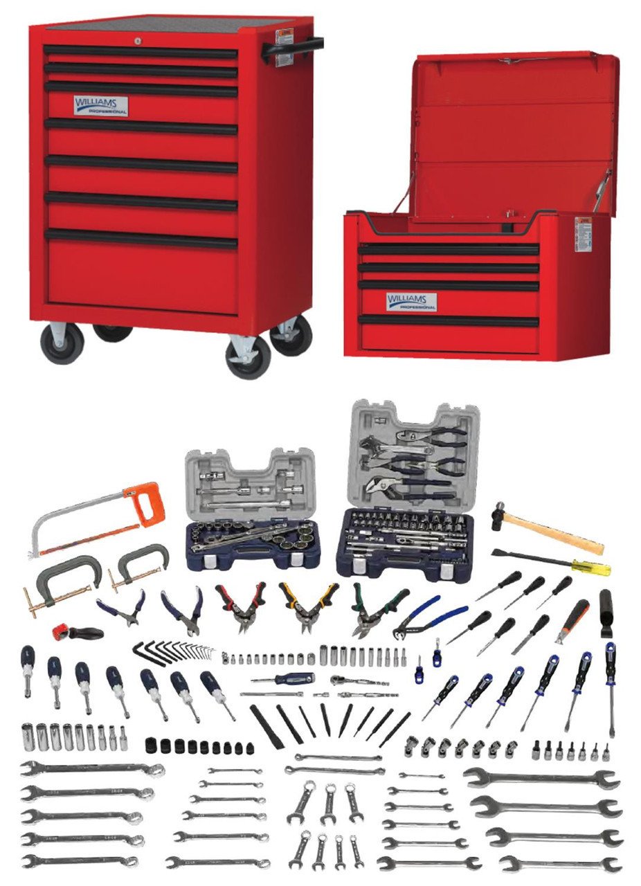 Williams Complete General Maintenance Tool Set with Tool Boxes 220 Pcs - JHWGMNTTB