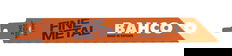 Bahco Bi-Metal Reciprocating Saw Blade For Cutting Fine Metal 24 TPI, 6", 10 Pack - BAH900624STT