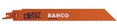 Bahco Bi-Metal Reciprocating Saw Blade For Cutting Heavy Metal 8/12 TPI, 6", 10 Pack - BAH900682STT
