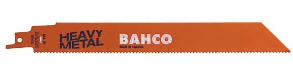 Bahco Bi-Metal Reciprocating Saw Blade For Cutting Heavy Metal 10 TPI, 9", 10 Pack - BAH900910HTT