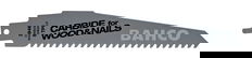 Bahco Carbon Tipped Reciprocating Saw Blade For Wood With Nail And Wall Demolition 6 TPI, 12", 1 Pack - 3946-300-6-DSL-1P
