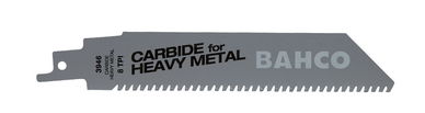 Bahco Carbon Tipped Reciprocating Saw Blade For Demanding Metal Cutting 8 TPI, 9", 1 Pack - 3946-228-8-HST-1P