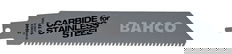 Bahco Carbon Tipped Reciprocating Saw Blade For Stainless Steel Cutting 10 TPI, 9", 1 Pack - 3946-228-10-HST-1P