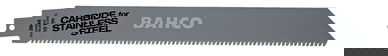 Bahco Carbon Tipped Reciprocating Saw Blade For Stainless Steel Cutting 10 TPI, 9", 1 Pack - 3946-228-10-HST-1P