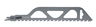 Bahco Carbide Tipped Reciprocating Saw Blade For Demanding Brick Cutting CB TPI, 18", 1 Pack - 3946-457-2-CB-1P